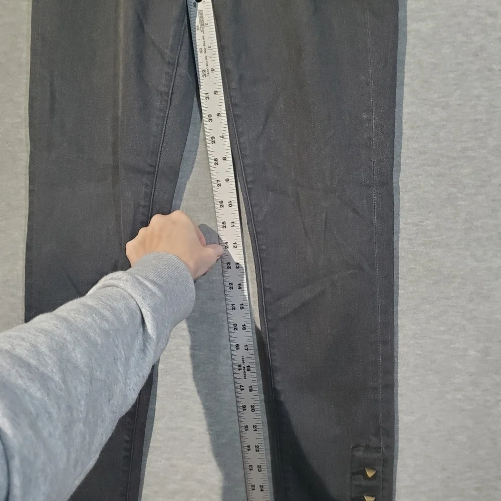 Anlo Jeans Women's 28 Black/dark grey Low Rise Slim Fit Skinny Denim - Picture 5 of 6